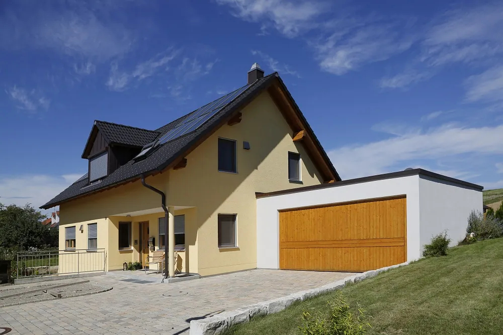 Neubau eines Einfamilienhauses in Niedrigenergiebauweise in Oberdischingen